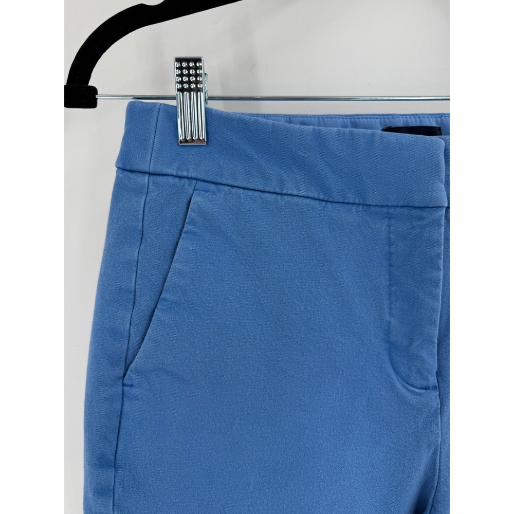 J.Crew Kelsey Pant Women 6P Blue Cropped Wide Leg BG358 Preppy Coastal - Picture 4 of 12